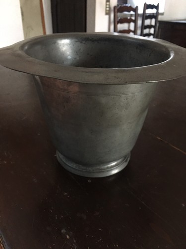 Vaso antico peltro - vaso,