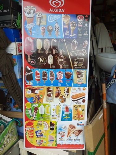 Targa gelati algida - algida, kinder