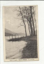 PORTO CERESIO LAGO DI LUGANO UN TRAMONTO E BARCA DA PESCA