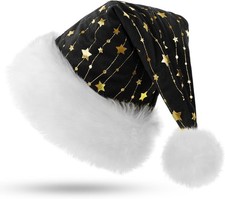 Cappello Babbo Natale in Peluche - Berretto Natalizio Caldo per Adulti - Unisex