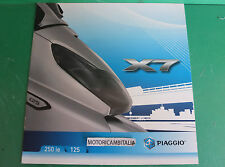 Per PIAGGIO MAXI SCOOTER X7 250 I.E 125 PUBBLICITA DEPLIANT BROCHURE CATALOGUE 