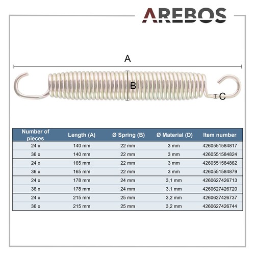 Arebos molle trampolino - arebos,