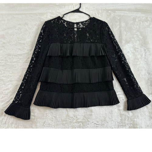 Top crew nero pizzo - j.,