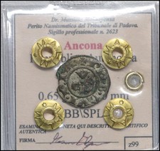 Ancona Repubblica Autonoma Denaro Monete antiche medievali e rinascimentali