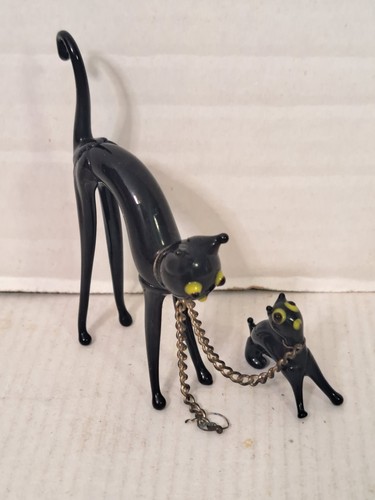 Coppia statuine gatto - , vintage