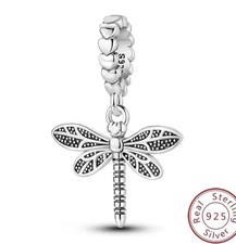 Ciondolo libellula argento per
