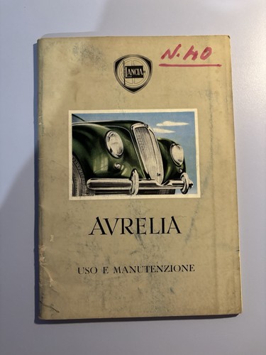 Lancia aurelia manuale uso - manuale,