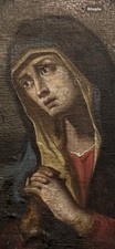 dipinto antico Mater dolorosa Sec. XVIii ( 94 Cm)
