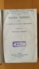 LA SACRA BIBBIA - GIOVANNI DIODATI - ROMA DEPOSITO DI SACRE SCRITTURE - ED. 1929