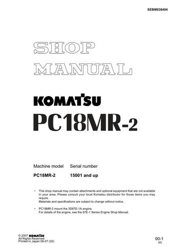 Komatsu pc18mr escavatore - komatsu, pc18mr-2
