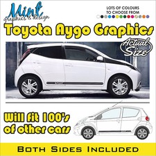 Toyota AYGO Strisce Laterali 3/5DR QUALSIASI ETÀ Decalcomanie Adesivi Grafica NO P&P 009
