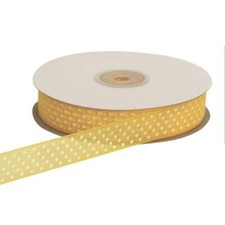 Nastro in organza a pois GIALLO 20 mm x 50 mt 0770