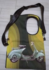 Borsa Donna Tessuto ed Ecopelle con Immagini Vespa