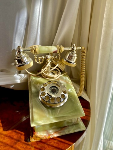 Telefono onice vintage verde - telefono,