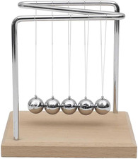 , HD0378, Pendolo Di Newton H15 Cm - Oggetto Decorativo Educativo, Design Minima
