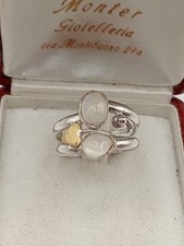 925 Silver Moonstone Leaf Foil