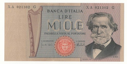 1000 lire giuseppe verdi - 1000,