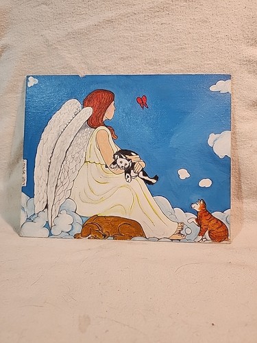 Angelo con animali domestici - con,