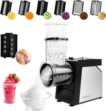 7 in 1 Affetta Verdure Elettrico Tritaghiaccio Grattugia per Formaggio Carote Ac