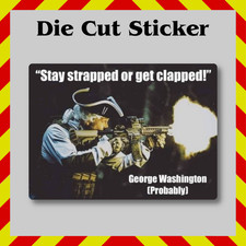 Adesivo Tactical George Washington Patriotic decalcomania per bottiglie d'acqua e laptop