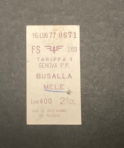 Biglietto ticket treno - biglietto,