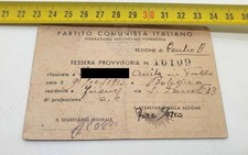Tessera Partito Comunista Fed