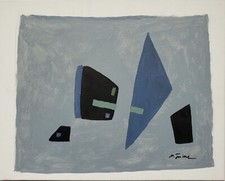 Quadro dipinto olio linee