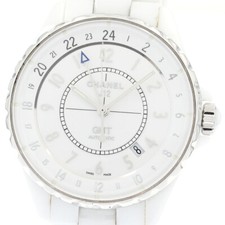 Orologio Uomo Automatico CHANEL J12 Ceramica Bianca GMT Quadrante Bianco_872457