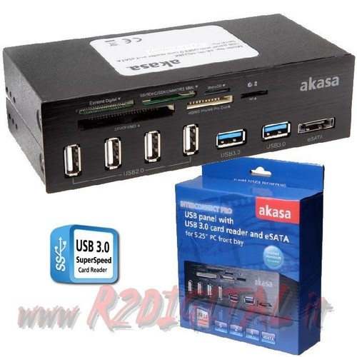 Card reader akasa - card, interno