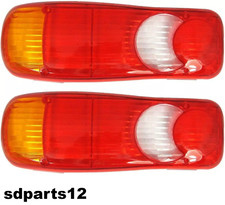 2 LENTI FANALI POSTERIORI DX SX Plastiche Adatto a Nissan Cabstar DAF Camion