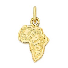 Charm Continente Africa in oro