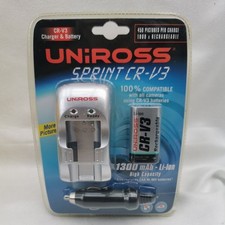Caricabatteria Uniross CR-V3 include 1 Li-lon 1300 mah, nuovo sigillato