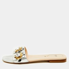 Sandali piatti Fendi in pelle