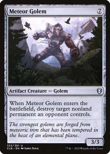 Meteor golem foil commander - golem,