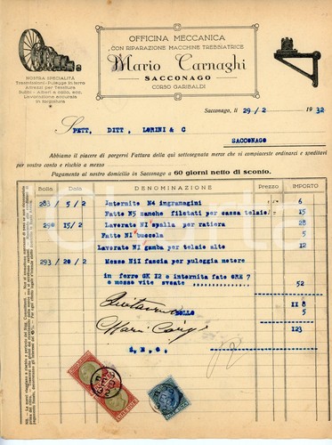 1932 sacconago officina - 1932,