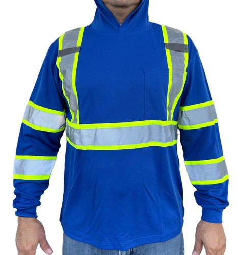 Felpa con cappuccio blu - con,