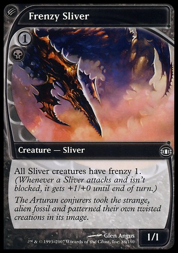 Mtg frenzy sliver - poor,