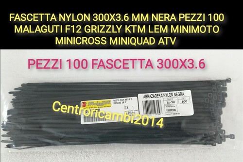 Fascetta nylon 300x3 mm - fascetta, 300x3.6