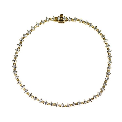 Bracciale tennis con diamanti