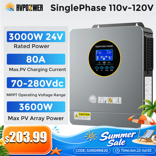 New 3000w solar - new, hybrid