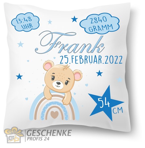 Cuscino nascita personalizzato - cuscino,