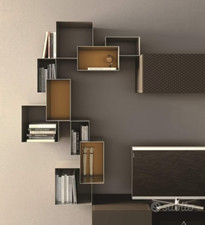 SCAFFALE COMPONIBILE IN METALLO PORTA OGGETTI 