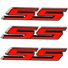 3x Metal Ss Emblem Decal 3D