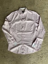 Camicia Trussardi Jeans - Taglia M- Vestibilità Regular - A Righe Sottili Rosa 