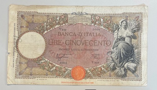 Banca italia banconota - d'italia,
