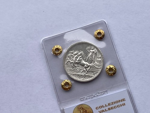Moneta lire 1916 - 1916, quadriga