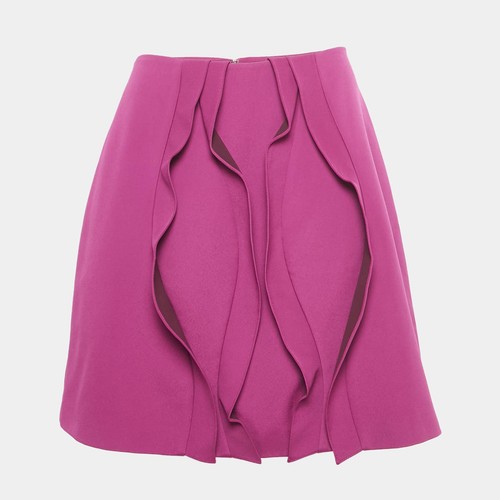 Minigonna con volant crepe - minigonna,