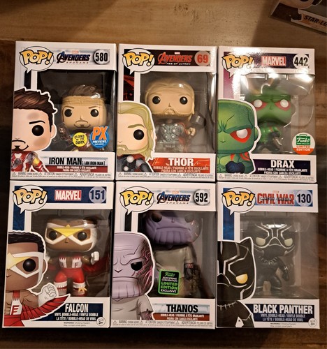 Funko pop avengers lotto 6 - pop,