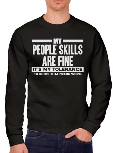 Felpa uomo people skills - felpa, my