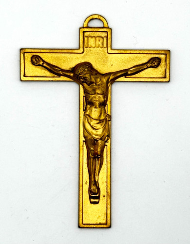 Crocifisso francese bronzo - crocifisso,
